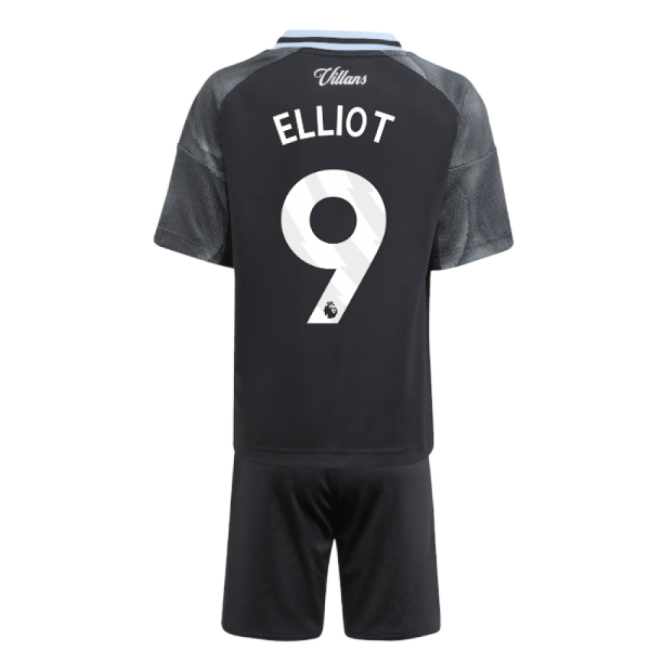 2025-2026 Aston Villa Away Mini Kit (Elliot 9)-Football Jersey Hub