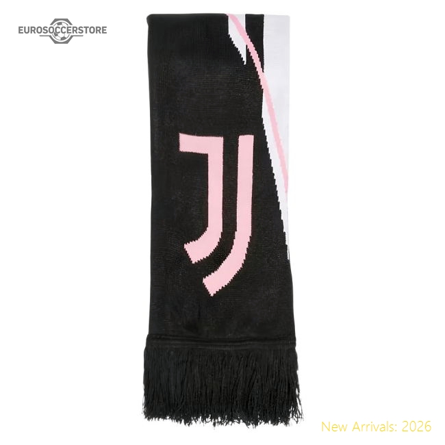 2025-2026 Juventus Scarf (Black)-Football Jersey Hub