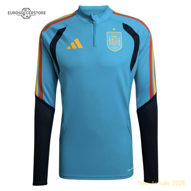 2026-2027 Spain Training Top (Bold Aqua)-Football Jersey Hub