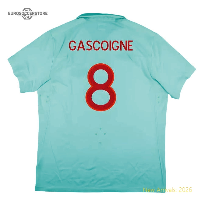 England 2009-10 World Cup Home shirt (XL) (Very Good) (Gascoigne 8)-Football Jersey Hub