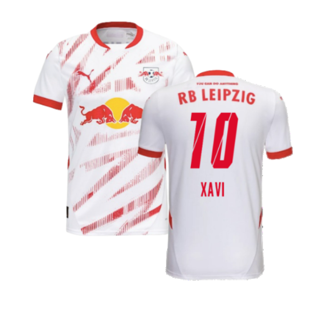 2024-2025 Red Bull Leipzig Home Shirt (Kids) (Xavi 10)-Football Jersey Hub