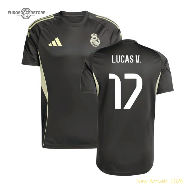 2025-2026 Real Madrid Training Jersey (Utility Grey) (Lucas V. 17)-Football Jersey Hub