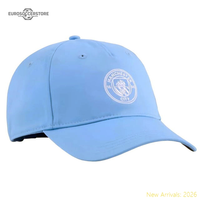 2025-2026 Manchester City Essentials Cap - Light Blue-Football Jersey Hub