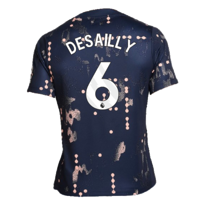 2024-2025 Chelsea Academy Pro Pre-Match Shirt (Obsidian) (Desailly 6)-Football Jersey Hub