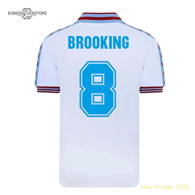 West Ham United 1980 FA Cup Final Admiral Shirt (BROOKING 8)-Football Jersey Hub
