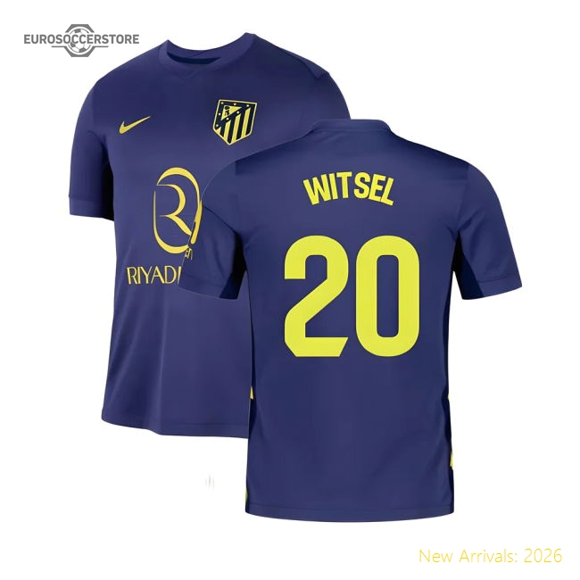 2025-2026 Atletico Madrid Away Shirt (Witsel 20)-Football Jersey Hub