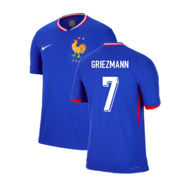 2024-2025 France Dri-FIT ADV Match Home Shirt (Griezmann 7)-Football Jersey Hub