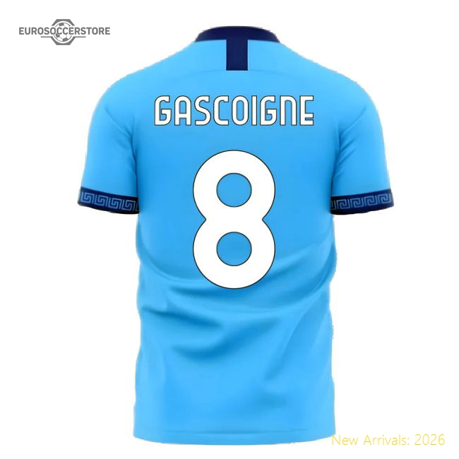 Lazio 2025-2026 Home Concept Football Kit (Libero) (Gascoigne 8)-Football Jersey Hub