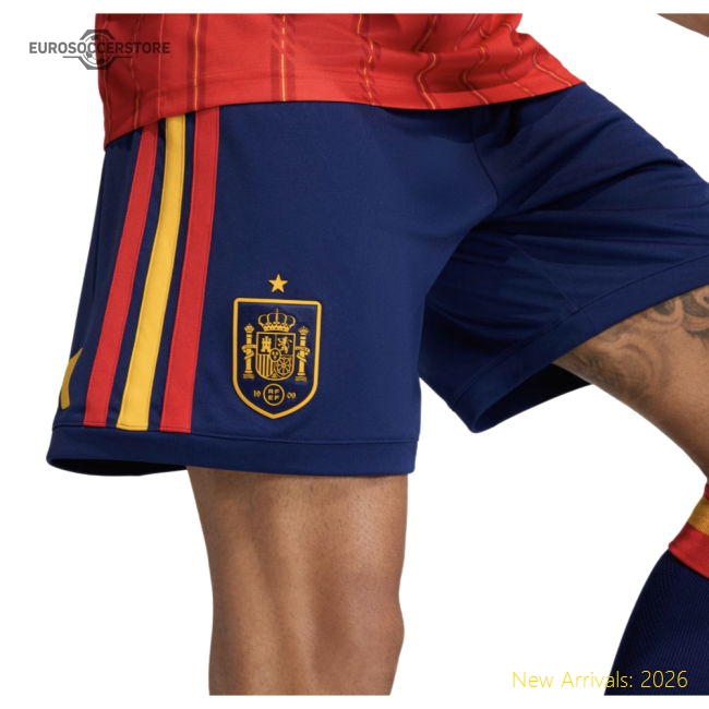2026-2027 Spain Home Shorts (Dark Blue)-Football Jersey Hub