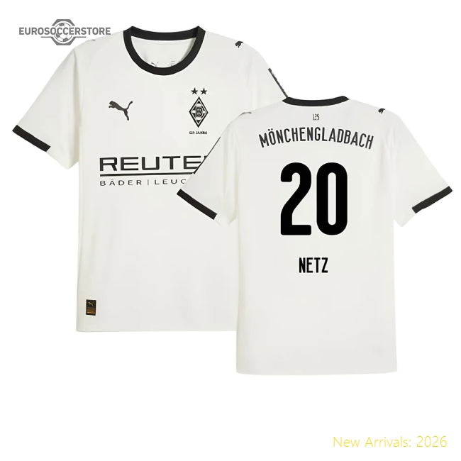 2025-2026 Borussia MGB Home Shirt (Netz 20)-Football Jersey Hub
