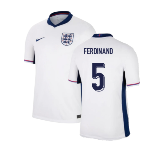 2024-2025 England Home Shirt (Ferdinand 5)-Football Jersey Hub