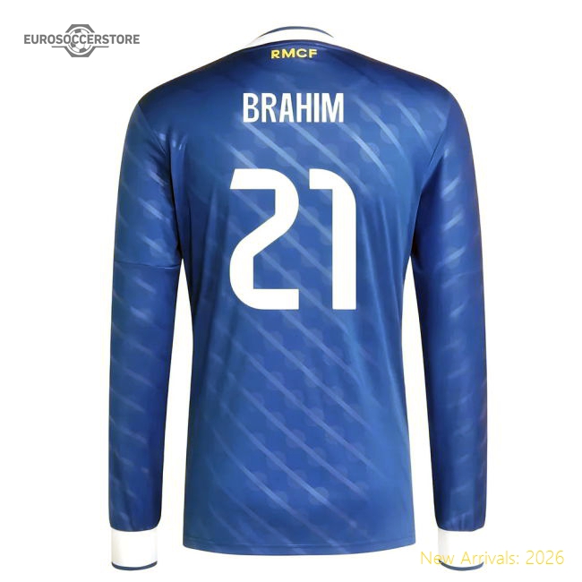 2025-2026 Real Madrid Long Sleeve Third Shirt (Brahim 21)-Football Jersey Hub