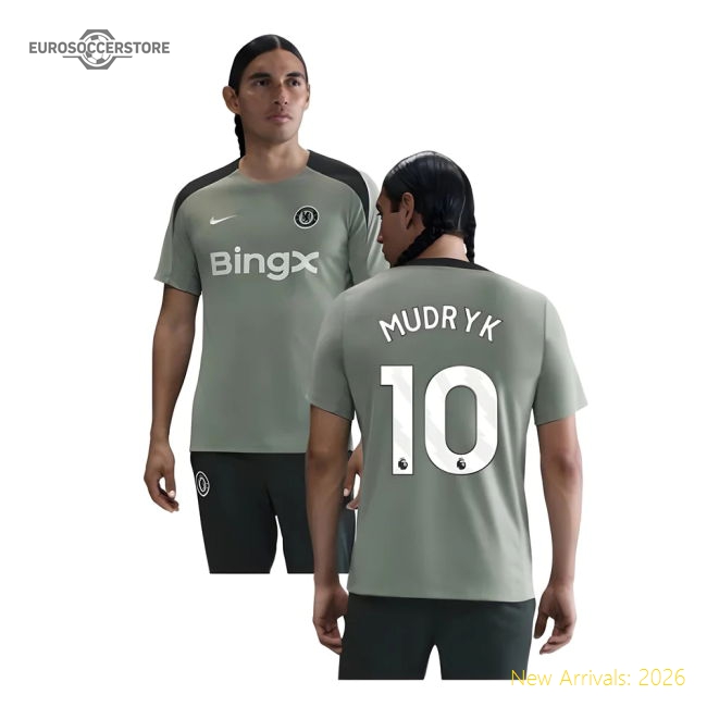 2025-2026 Chelsea Strike Training Shirt (Jade Green) (Mudryk 10)-Football Jersey Hub