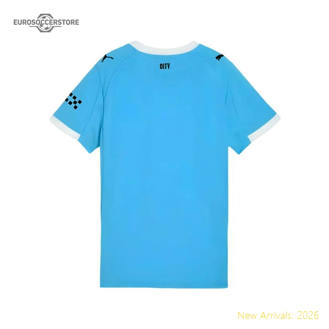 2025-2026 Man City Home Shirt (Womens)-Football Jersey Hub