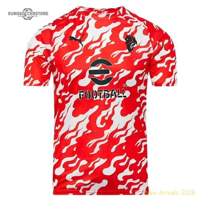 2025-2026 AC Milan Warm Up Jersey (White)-Football Jersey Hub