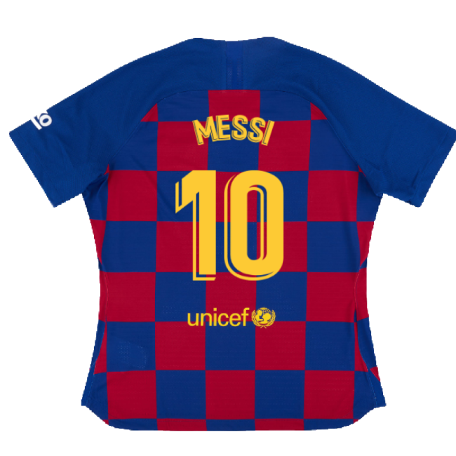Barcelona 2019-20 Womens Home Shirt (Vaporkit) ((Excellent) S) (MESSI 10)-Football Jersey Hub