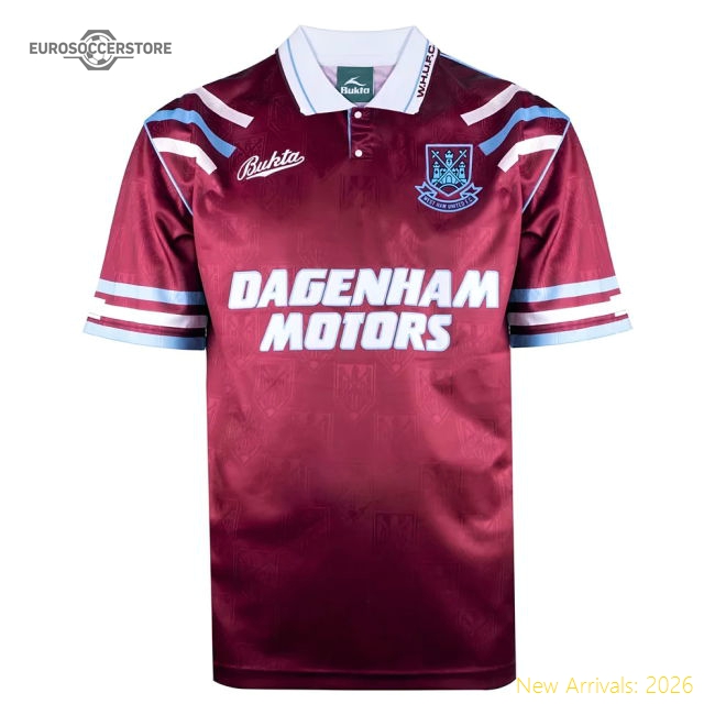 West Ham United 1992 Retro Football Shirt (Your Name)-Football Jersey Hub