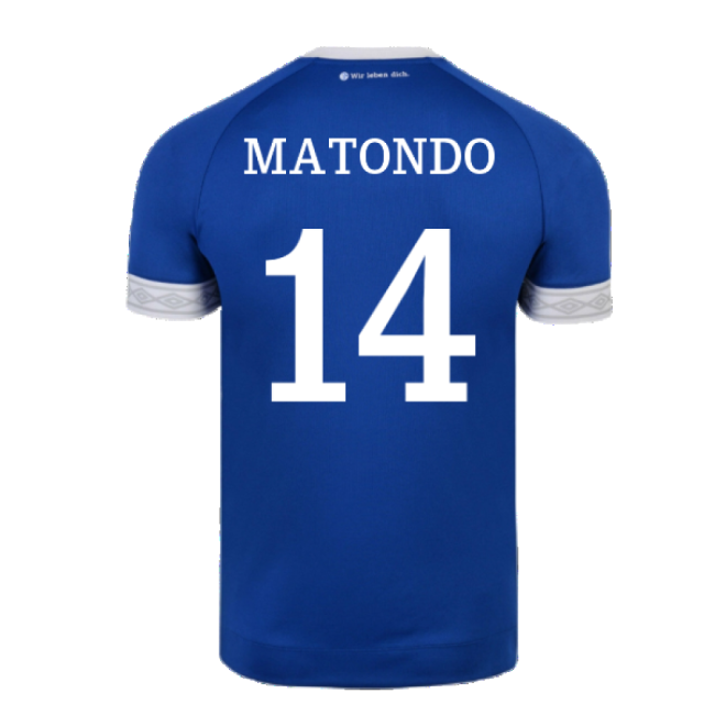 Schalke 2018-19 Home Shirt ((Mint) XXL) (Matondo 14)-Football Jersey Hub