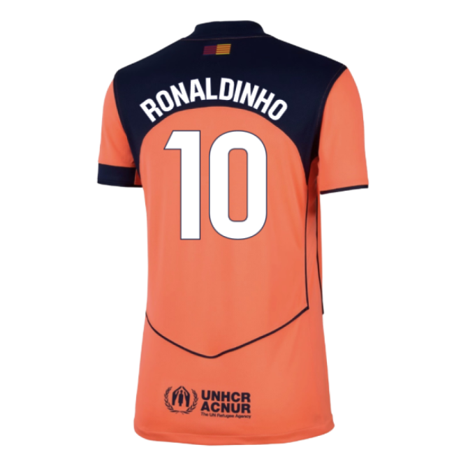 2025-2026 Barcelona Third Shirt (Womens) (Ronaldinho 10)-Football Jersey Hub