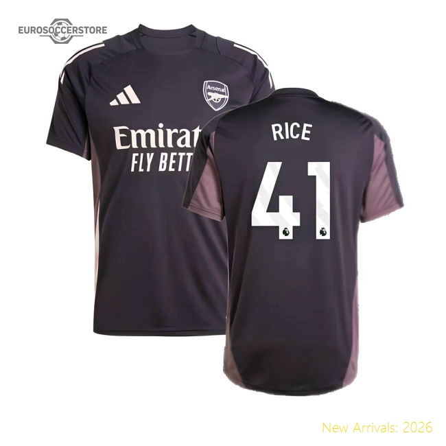 2024-2025 Arsenal Training Jersey (Aurora Black) (Rice 41)-Football Jersey Hub