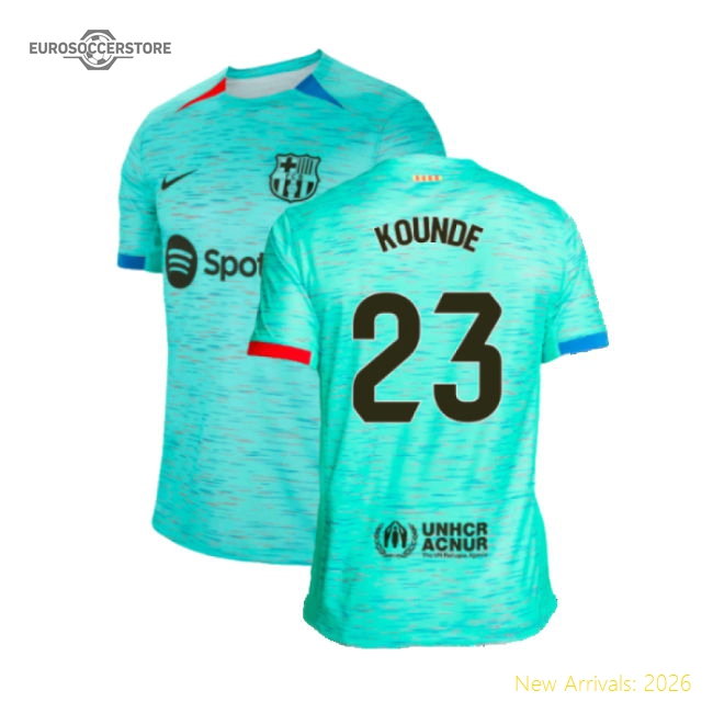 2023-2024 Barcelona Third Shirt (Kounde 23)-Football Jersey Hub