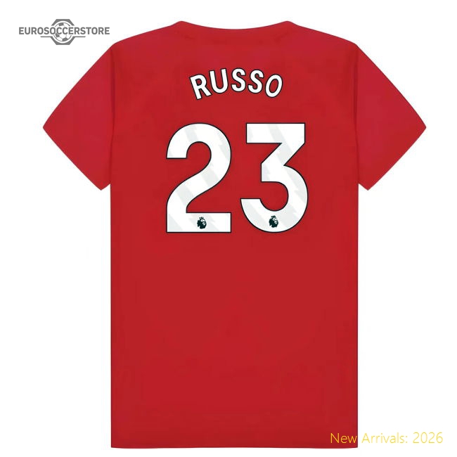 Arsenal Poly T-Shirt (Red) - Kids (Russo 23)-Football Jersey Hub