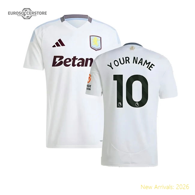 2024-2025 Aston Villa Away Shirt (Your Name)-Football Jersey Hub
