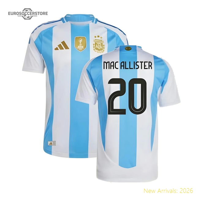 2024-2025 Argentina Authentic Home Shirt (MAC ALLISTER 20)-Football Jersey Hub