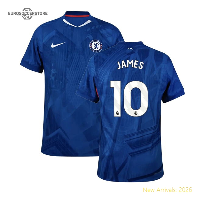 2025-2026 Chelsea Home Authentic Shirt (James 10)-Football Jersey Hub