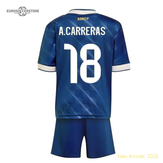 2025-2026 Real Madrid Third Youth Kit (A.Carreras 18)-Football Jersey Hub