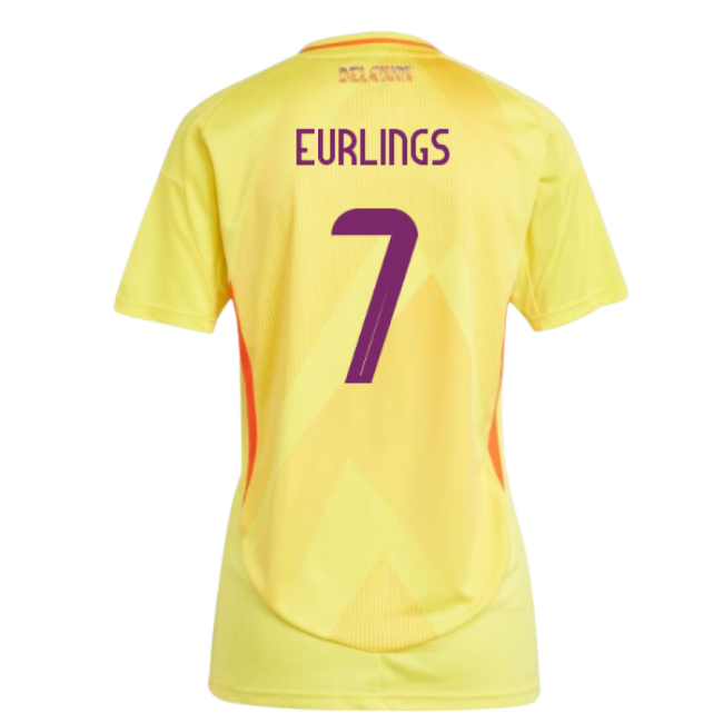 2025-2026 Belgium Womens Team Away Shirt (Ladies) (Eurlings 7)-Football Jersey Hub