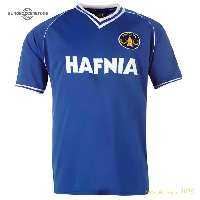 Score Draw Everton 1982 Home Shirt-Football Jersey Hub