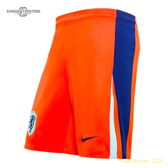 2024-2025 Netherlands Home Shorts (Orange)-Football Jersey Hub