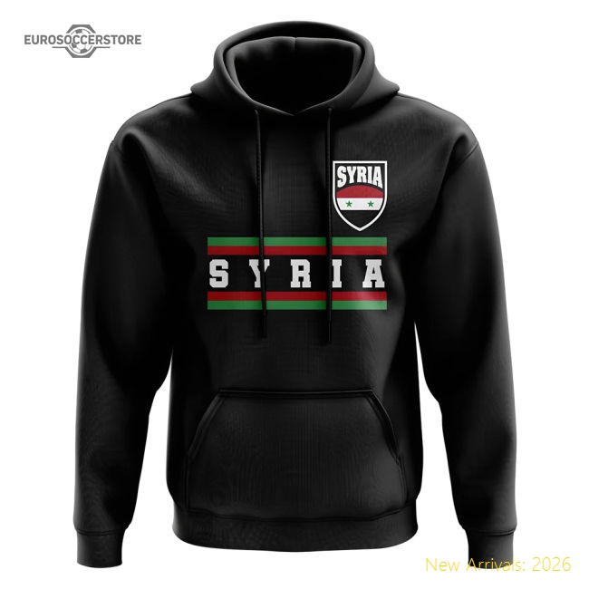Syria Core Football Country Hoody (Black)-Football Jersey Hub