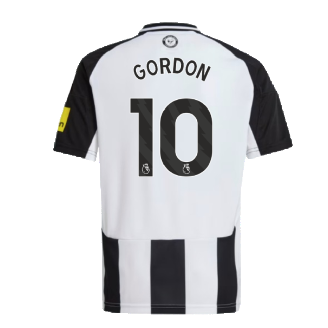 2024-2025 Newcastle United Home Shirt (Kids) (Gordon 10)-Football Jersey Hub