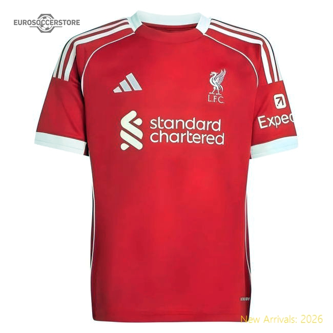 2025-2026 Liverpool Home Shirt (Kids)-Football Jersey Hub