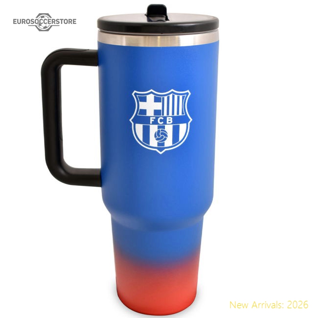 FC Barcelona 40oz Tumbler-Football Jersey Hub