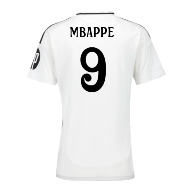 2024-2025 Real Madrid Home Shirt (Womens) (Mbappe 9)-Football Jersey Hub