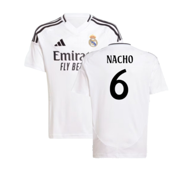 2024-2025 Real Madrid Home Shirt (Kids) (Nacho 6)-Football Jersey Hub