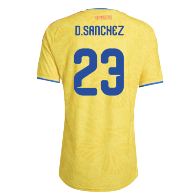2026-2027 Colombia Authentic Home Shirt (D.Sanchez 23)-Football Jersey Hub