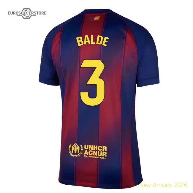2025-2026 Barcelona Home Shirt (Balde 3)-Football Jersey Hub