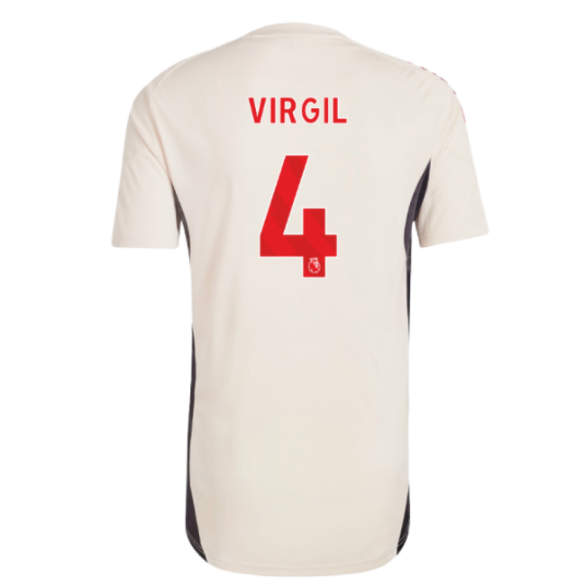 2025-2026 Liverpool Training Jersey (White) - Kids (Virgil 4)-Football Jersey Hub