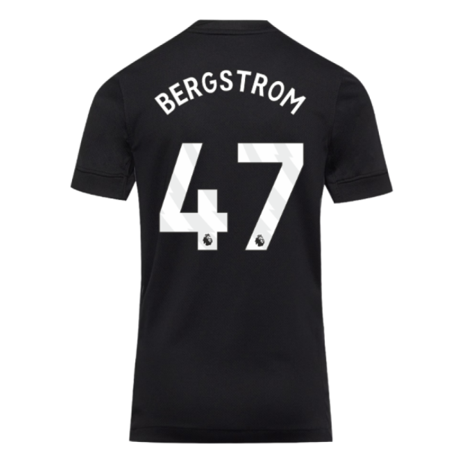 2025-2026 Chelsea Home Goalkeeper Shirt (Black) - Kids (Bergstrom 47)-Football Jersey Hub