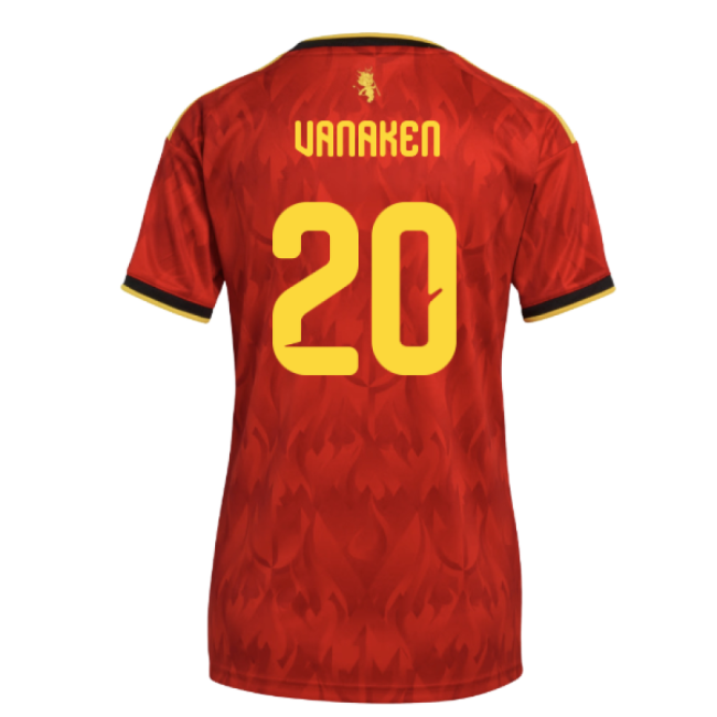 2026-2027 Belgium Home Shirt (Womens) (Vanaken 20)-Football Jersey Hub