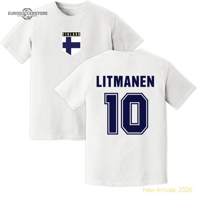 Litmanen Finland Training Jersey (White)-Football Jersey Hub