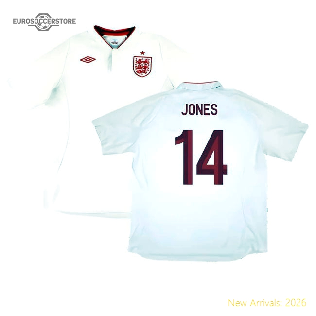 England 2012-13 Home Shirt (Good) (Jones 14)-Football Jersey Hub