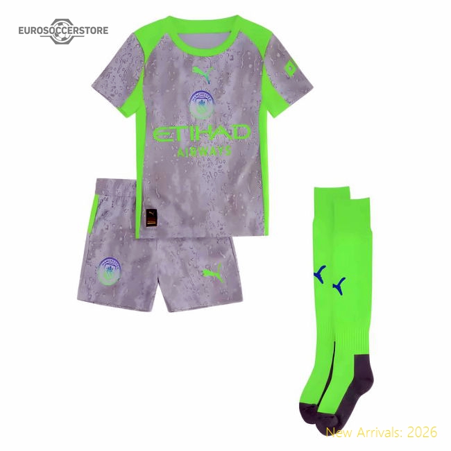 2025-2026 Man City Third Mini Kit-Football Jersey Hub