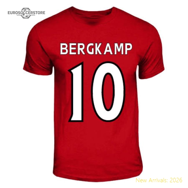 Dennis Bergkamp Arsenal Hero T-shirt (red)-Football Jersey Hub