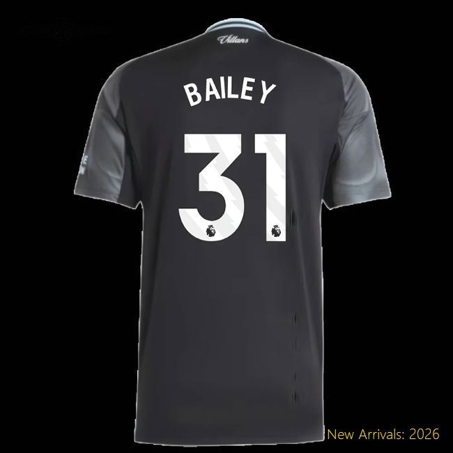 2025-2026 Aston Villa Away Shirt (Bailey 31)-Football Jersey Hub