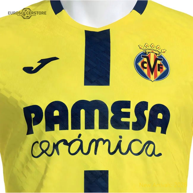 2025-2026 Villarreal Home Shirt-Football Jersey Hub
